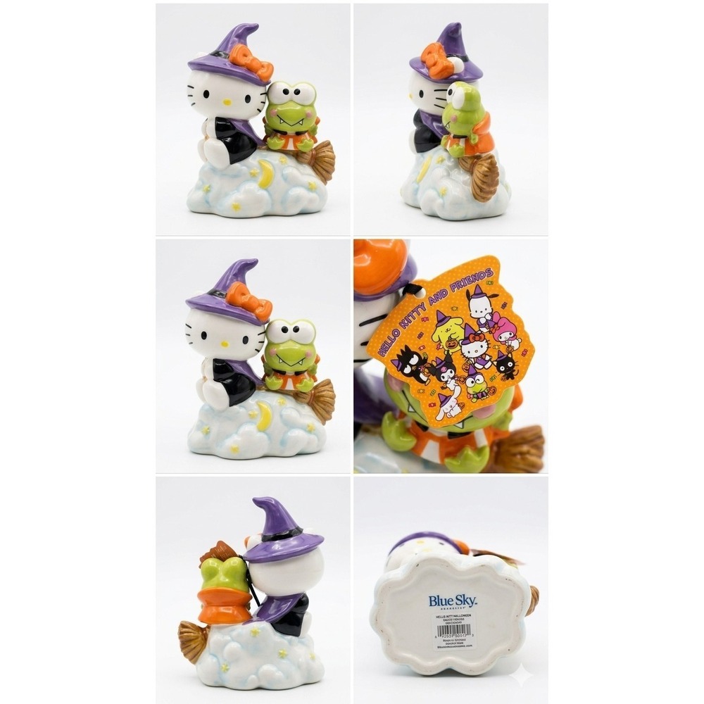 Blue Sky Clayworks -‎ Hello Kitty Halloween Witch with Keroppi Figurine - 23570